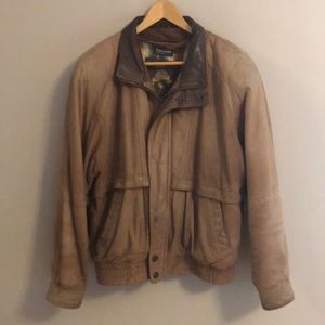 Wilson’s tan leather jacket